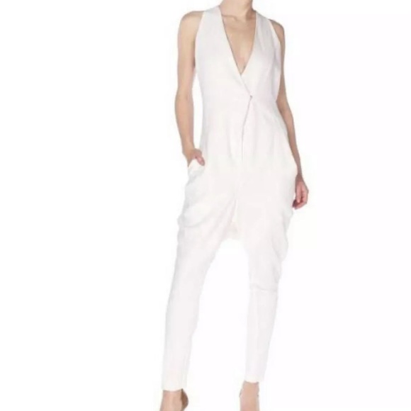 Givenchy Classic BLACK Sleeveless V Neck Jumpsuit - Picture 3 of 12